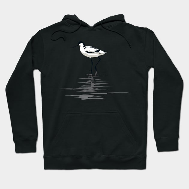 Pied Avocet Hoodie by AnthonyZed